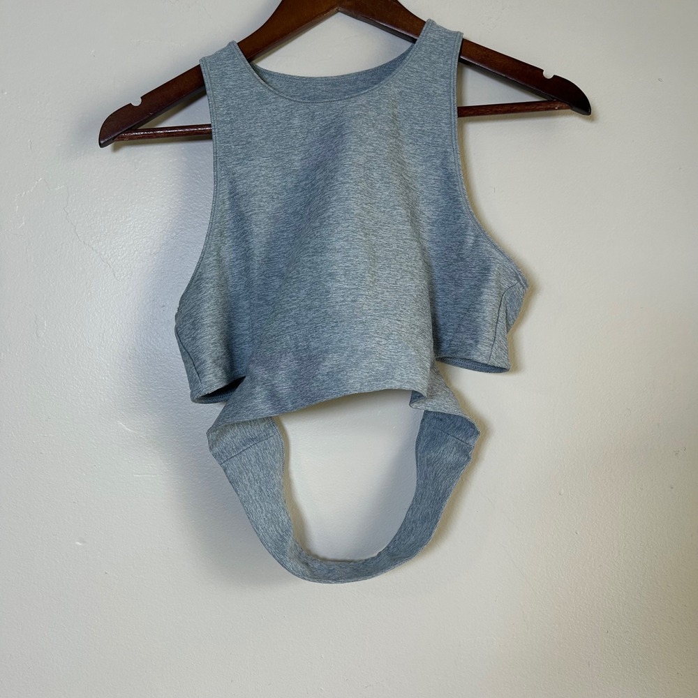 NWOT Outdoor Voices Activewear Set Size M Grey TechSweat Crop Top Leggings